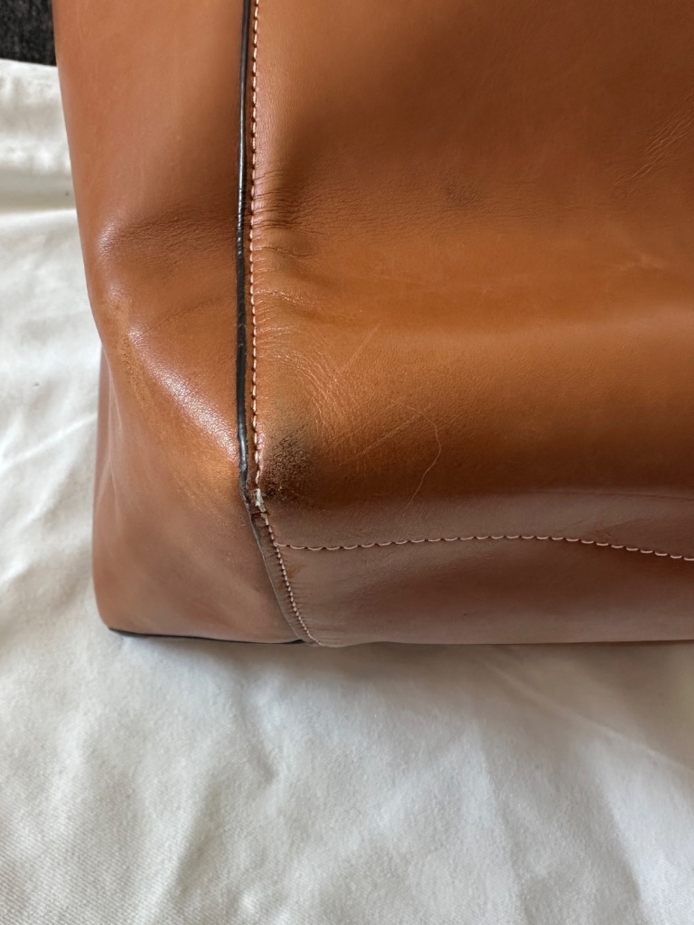 Céline Seau Sangle brown leather 2015 Phoebe Philo - Picture 14 of 16